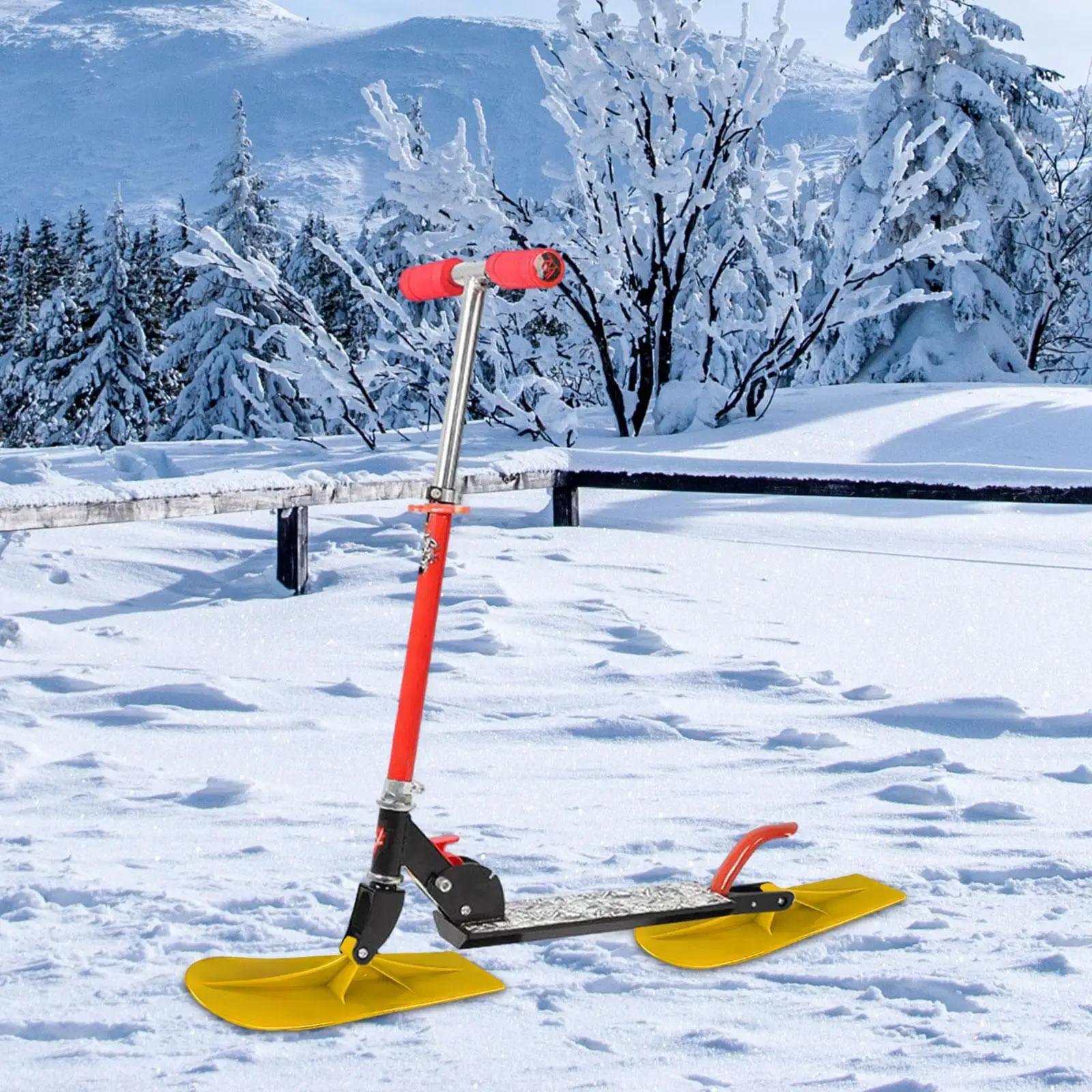 야외 스포츠용 범용 스노우 스쿠터 스키 썰매, 스노우보드 스키, 2 피스